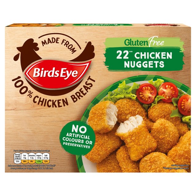 Birds Eye 22 Gluten Free Breaded Chicken Nuggets   455g