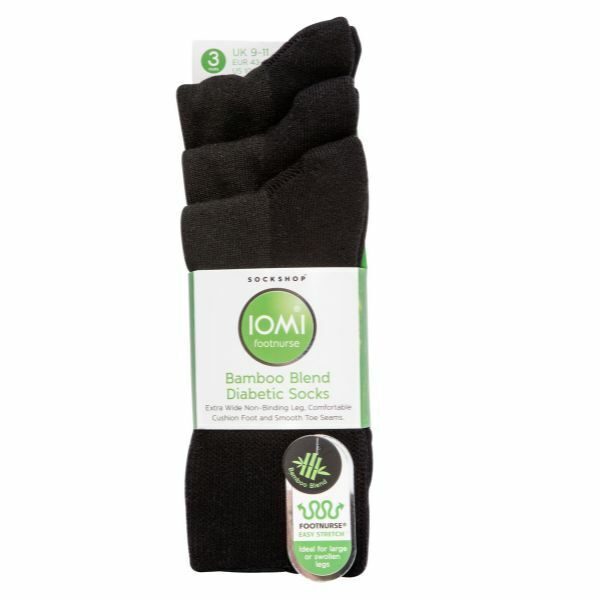 IOMI 3 Pairs Extra Wide Bamboo Diabetic Socks 6-8.5 UK GOODS Superdrug   