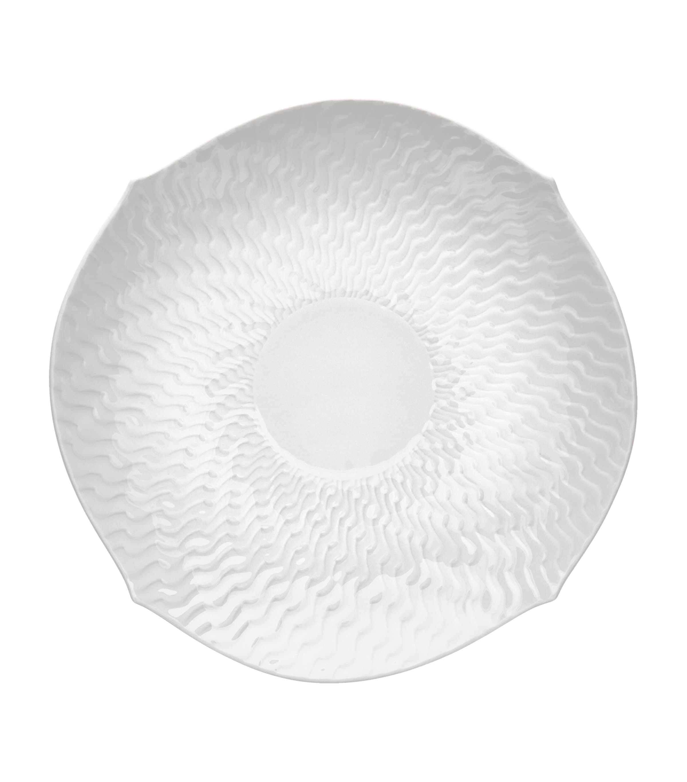 Meissen Waves Relief teacup and saucer, UK version