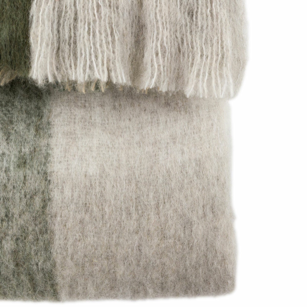 Gallery Heritage Check Faux Mohair Throw 130x170 cm - British product
