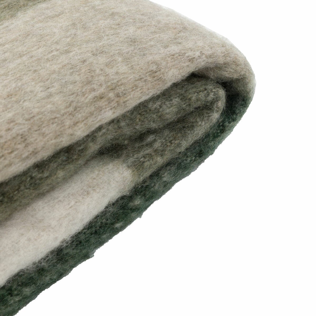 Gallery faux mohair throw green check 130x170 cm imported from the UK