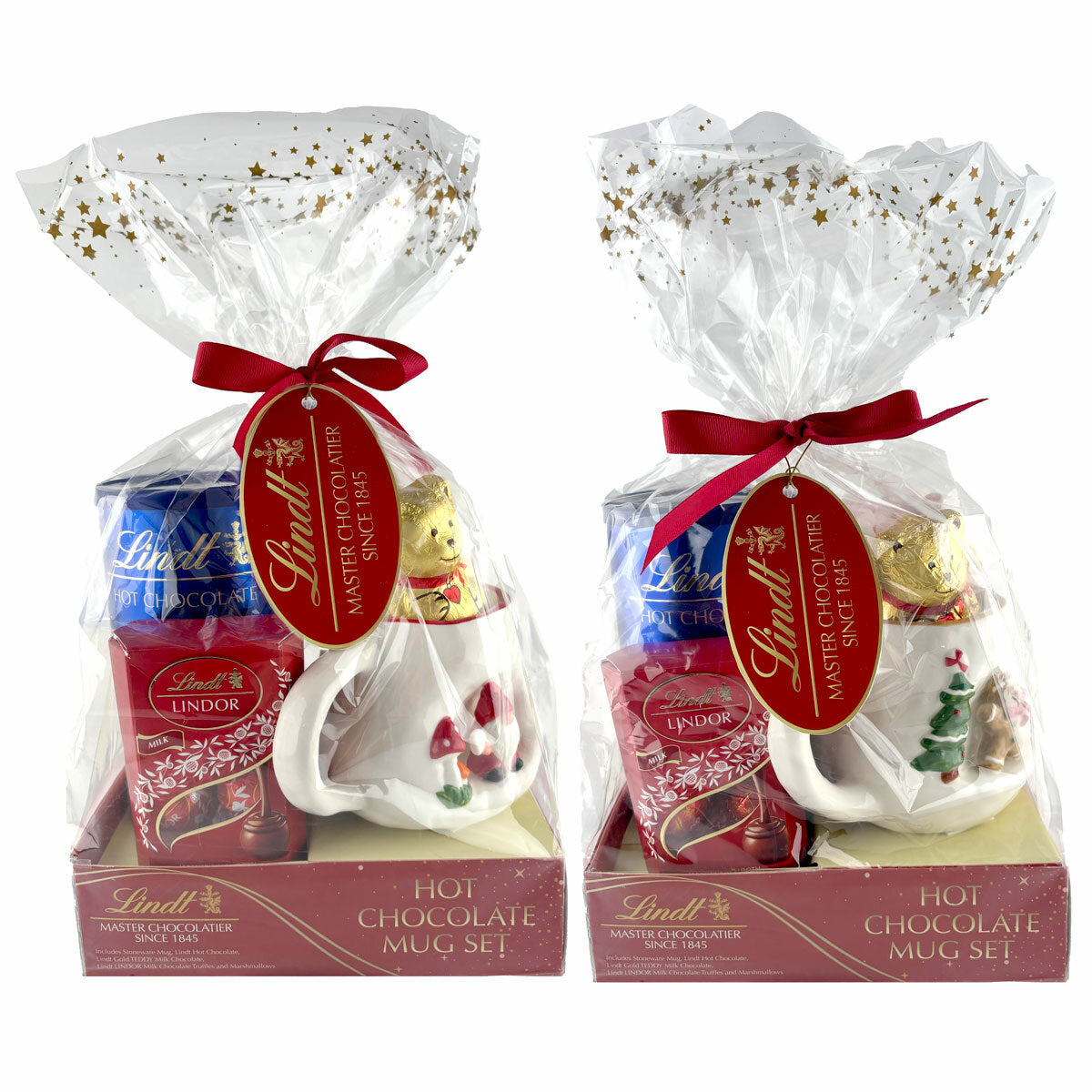Lindt Hot Chocolate Mug Set stoneware mug and chocolates - British product