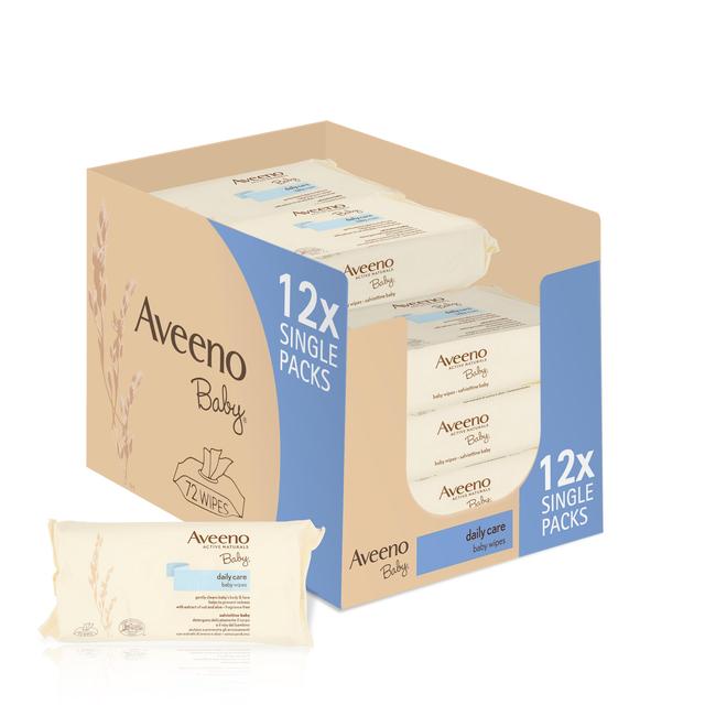 Aveeno Baby Daily Care Baby Wipes   12 x 72 per pack GOODS M&S   