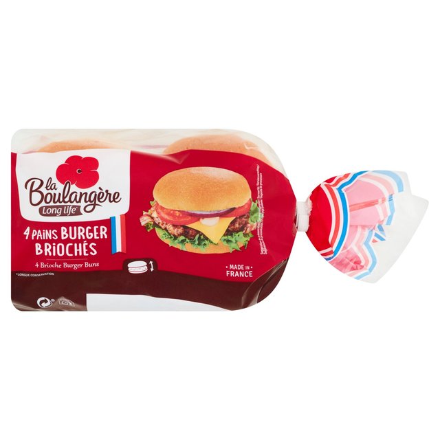 La Boulangere 4 Brioche Burger Buns   4 per pack