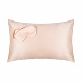 Cocoonzzz mulberry silk pillowcase and eyemask set in platinum, imported from the UK
