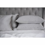 Cocoonzzz Mulberry Silk Pillowcase and Eyemask Set Platinum, UK version