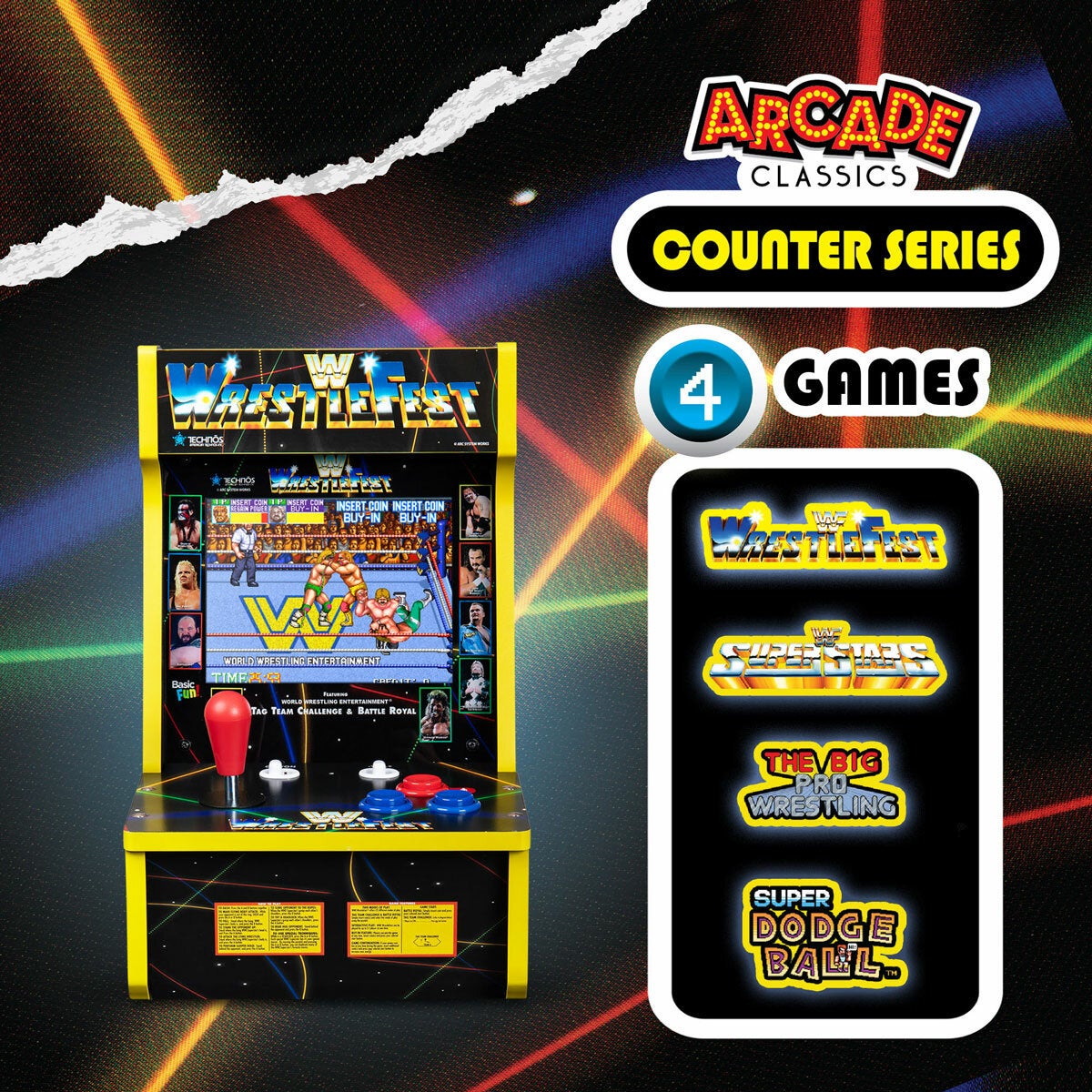 Arcade Classics WWE Wrestlefest countercade machine, UK version