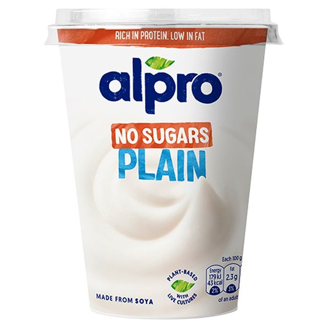 Alpro Plain No Sugars Yoghurt Alternative   500g GOODS M&S   