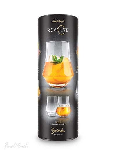 Next Jeray Clear Final Touch Set of 2 Revolve Spirit Glasses- Buy online at McGrocer