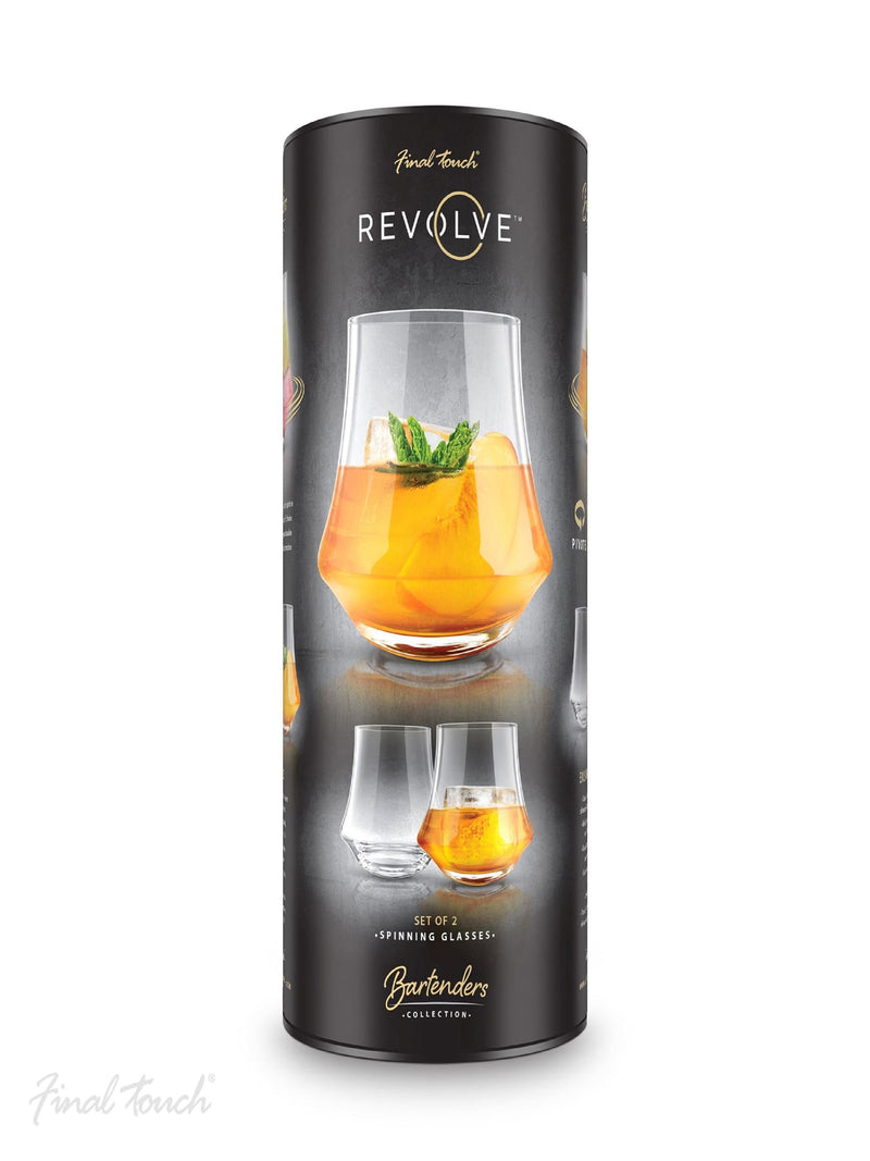 Jeray Clear Final Touch Set of 2 Revolve Spirit Glasses