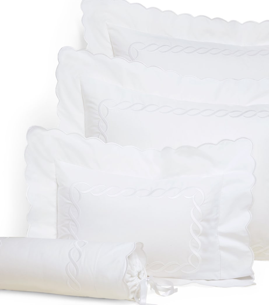 Pratesi Treccia Oxford pillowcase 30cm x 40cm, UK version