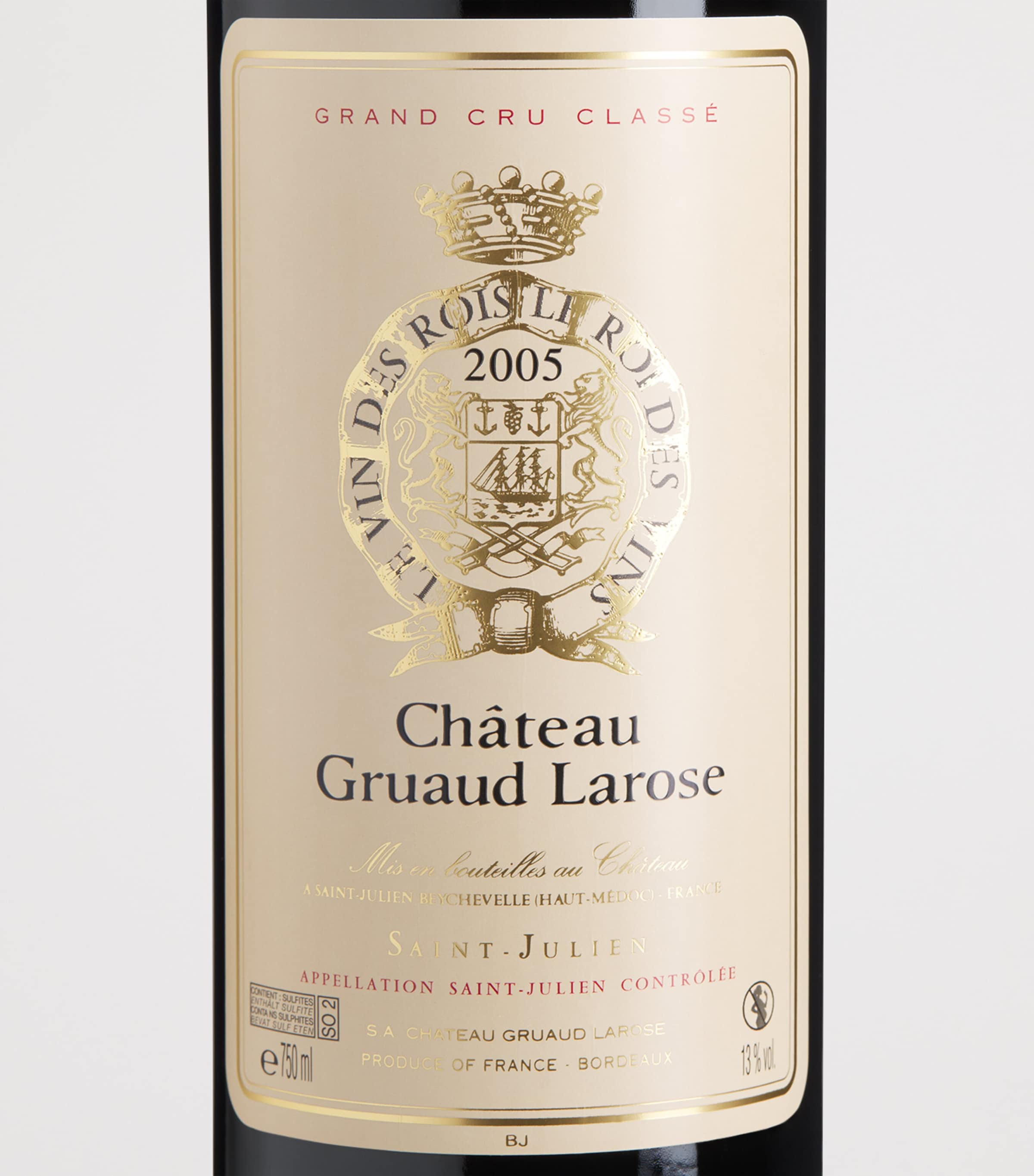 Château Gruaud-Larose 2005 Bordeaux red wine 75cl - British product