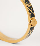 Tory Burch Double T monogram hinge bangle 7mm - British product