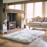 Bowron sheepskin area rug in 5 colours, 120 x 180 cm - British product