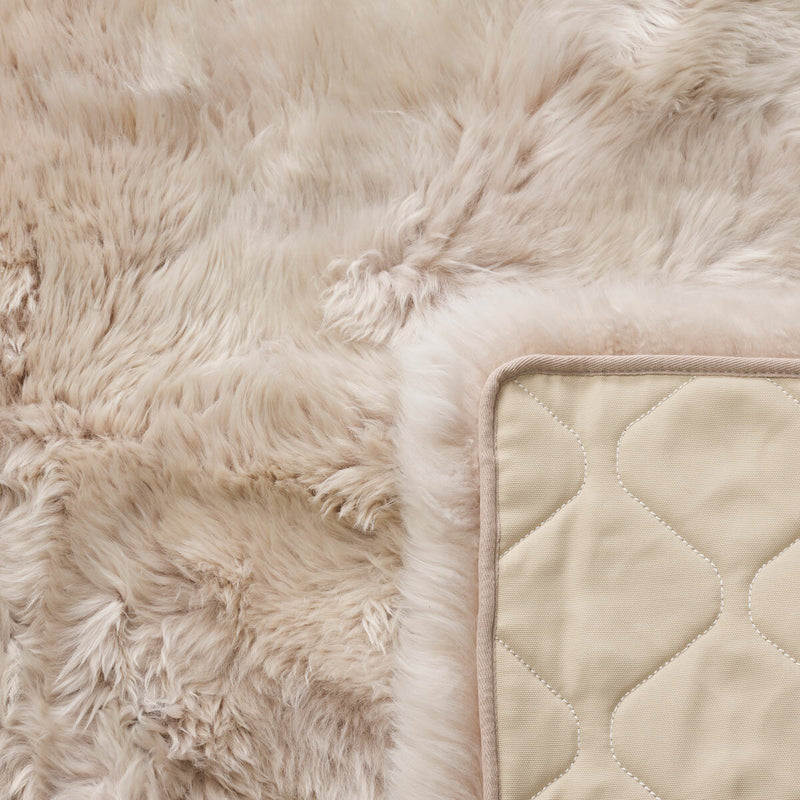 Bowron sheepskin area rug 120x180cm Stone, UK version