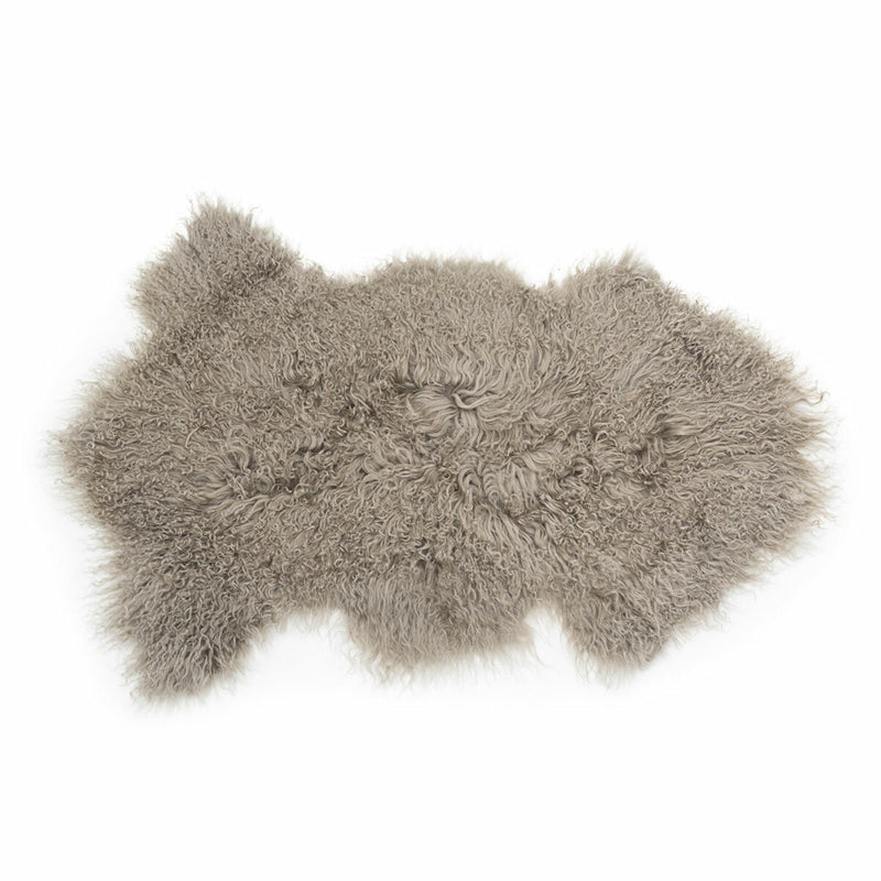 Bowron beige sheepskin rug 60x90 cm, imported from the UK