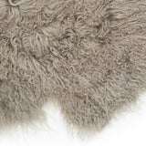Bowron beige sheepskin rug 60x90 cm, imported from the UK