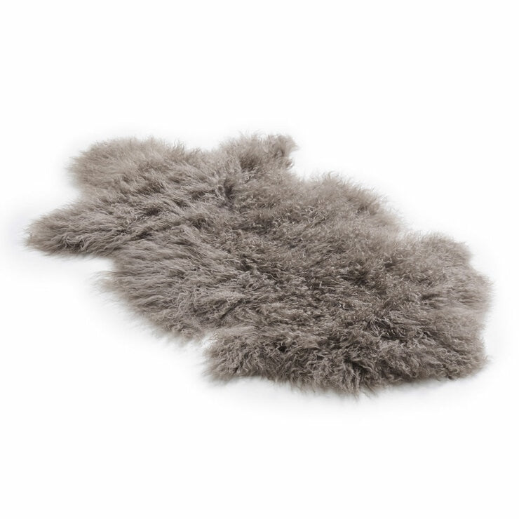 Bowron sheepskin rug Mushroom 60x90 cm, imported from the UK