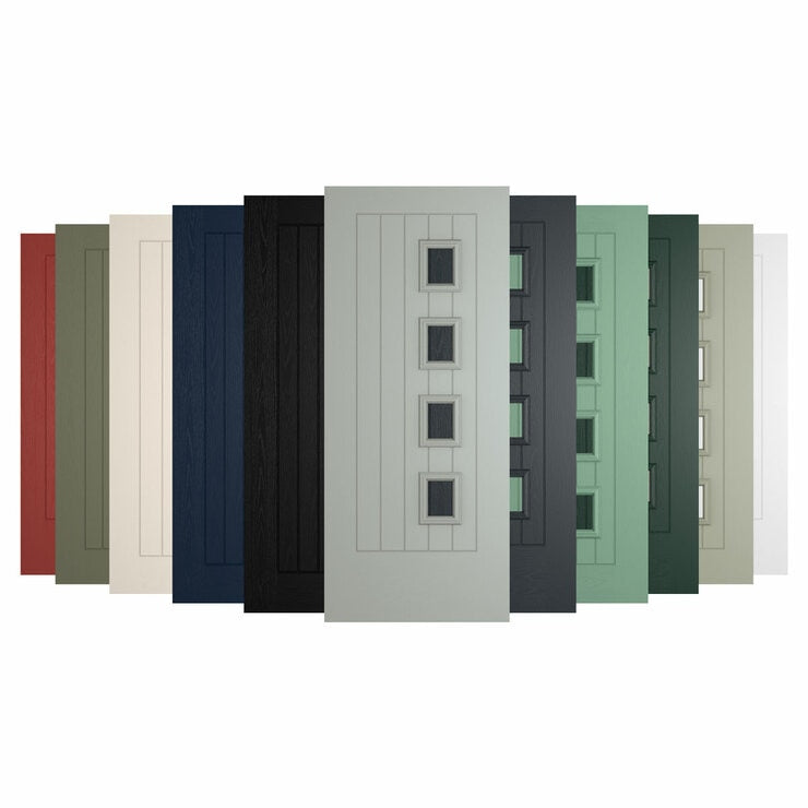 HomeFrame composite front door various colours (British brand)