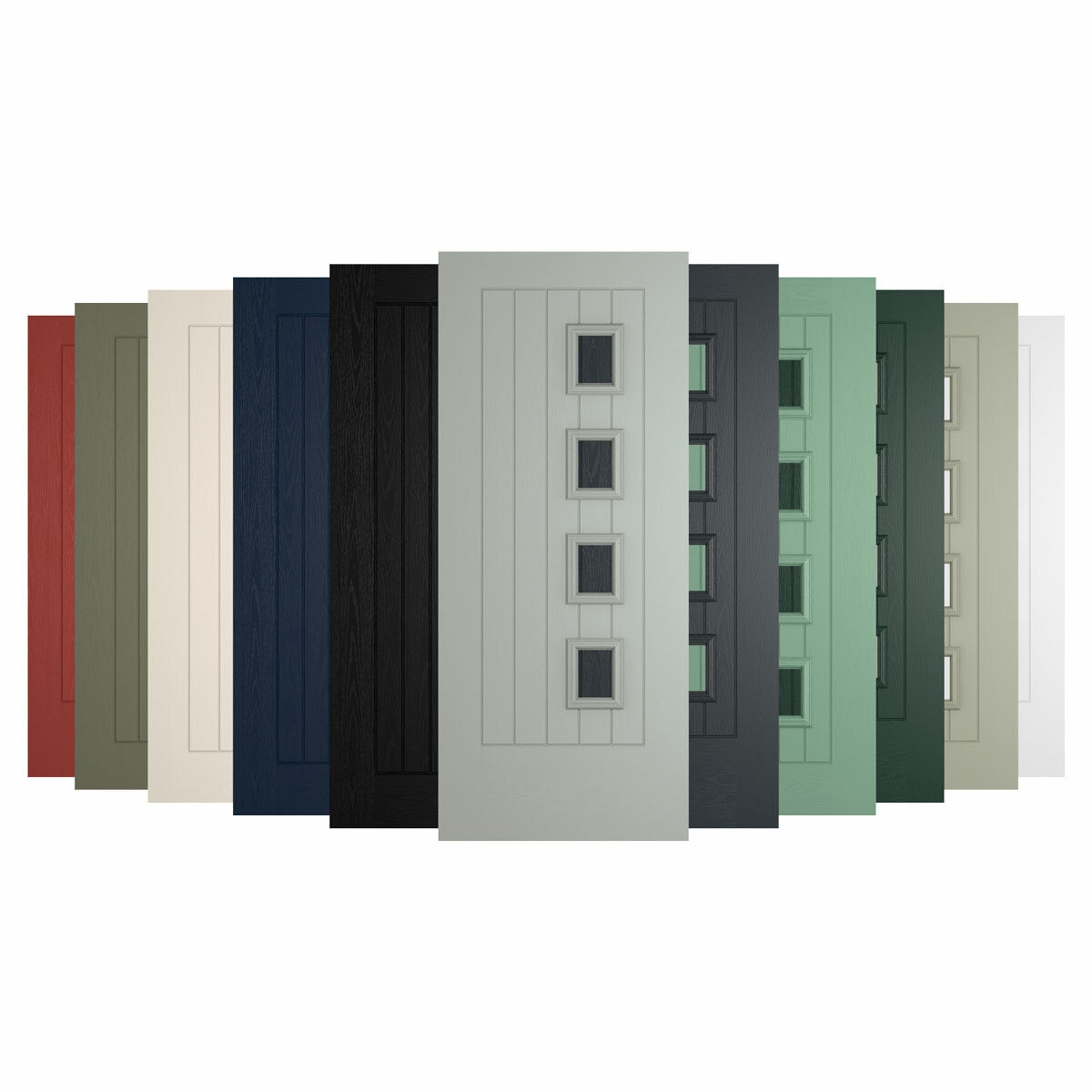 HomeFrame composite front door various colours (British brand)