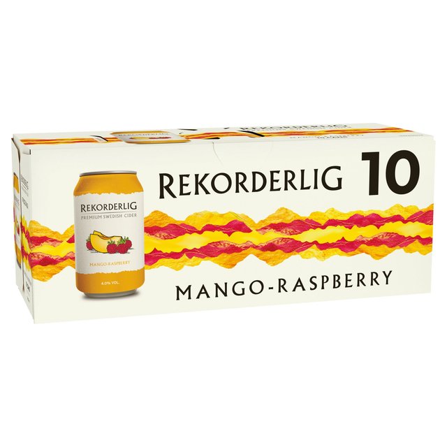 Rekorderlig Mango & Raspberry Cider   10 x 330ml GOODS M&S   