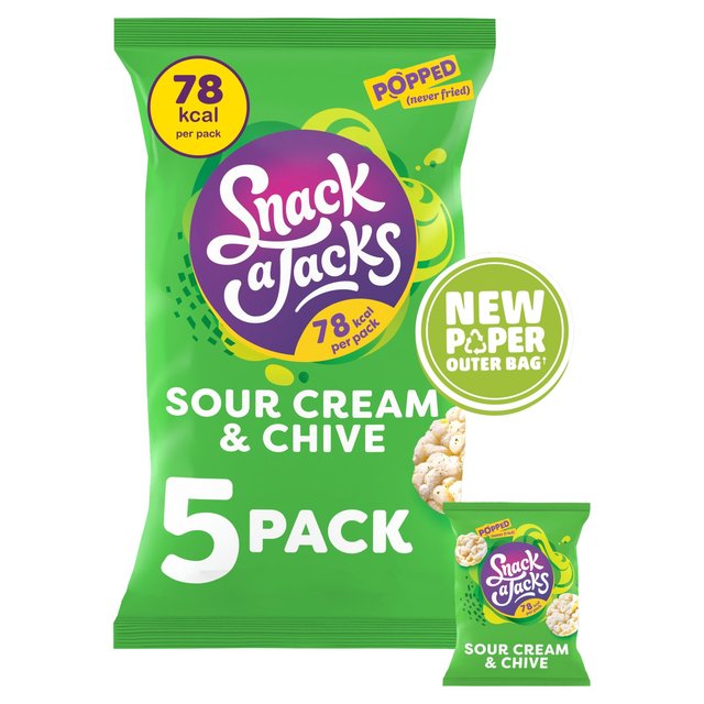 Snack a Jacks Sour Cream & Chive Multipack Rice Cakes   5 per pack GOODS M&S   