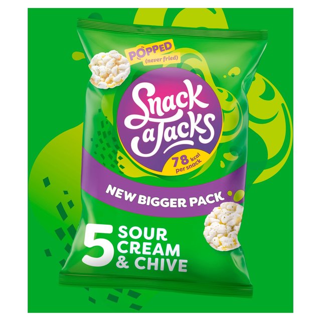 Snack a Jacks Sour Cream & Chive Multipack Rice Cakes   5 per pack GOODS M&S   