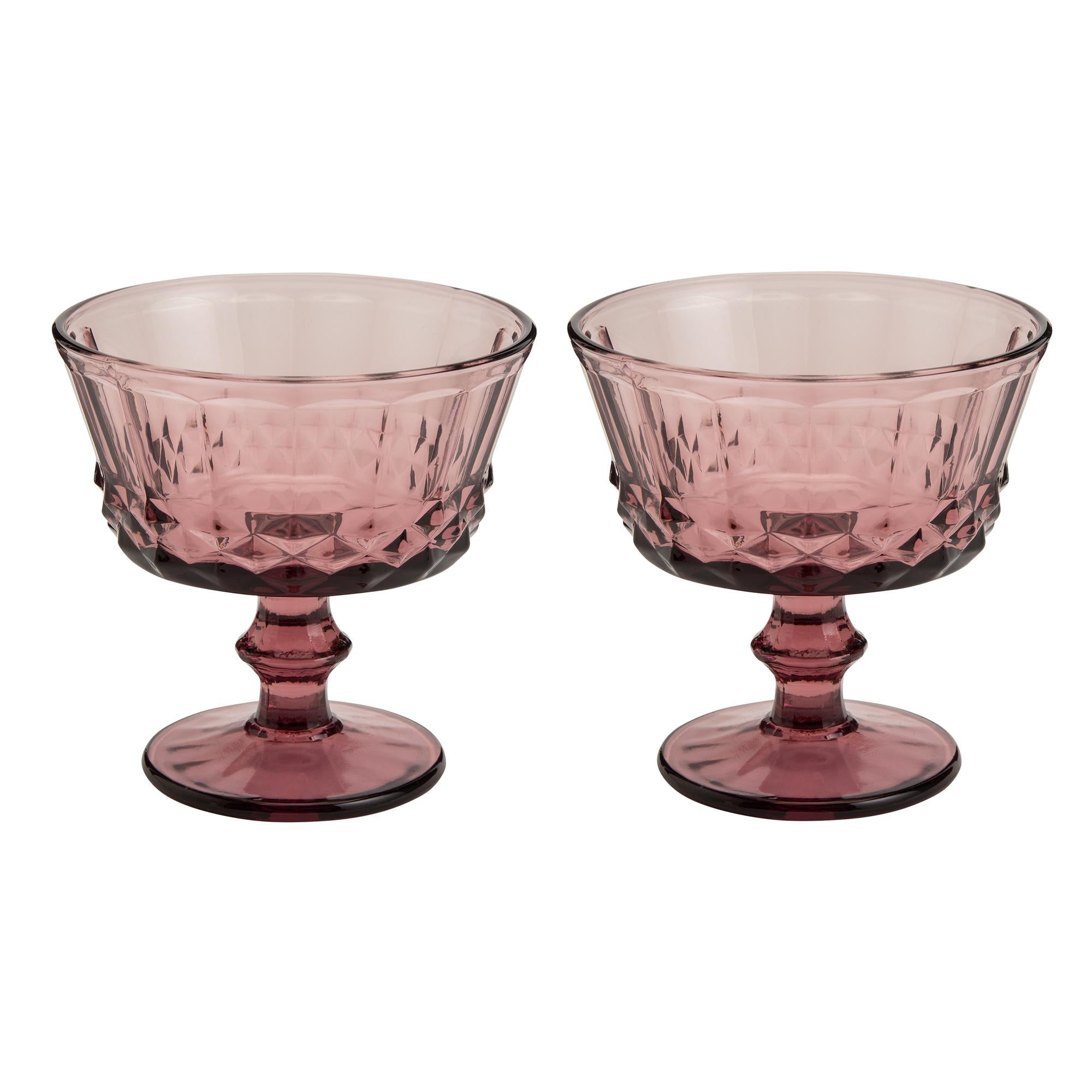 Habitat Glass Footed Sundae Bowl GOODS Sainsburys   