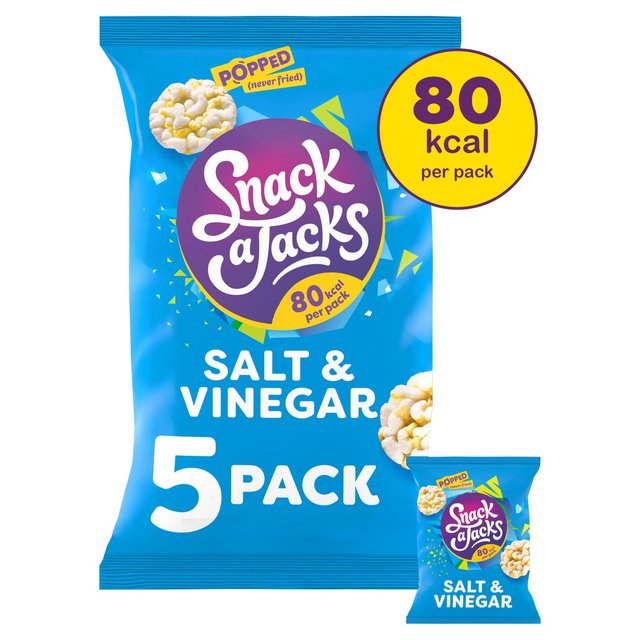 Snack a Jacks Salt & Vinegar Multipack Rice Cakes   5 per pack