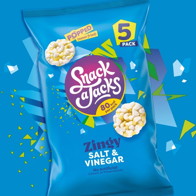 Snack a Jacks Salt & Vinegar Multipack Rice Cakes   5 per pack GOODS M&S   