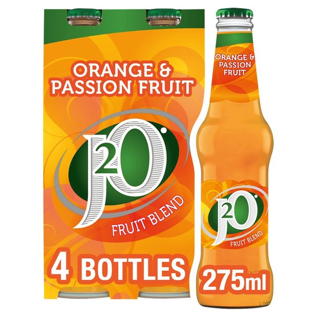 J2O Orange &amp; Passion Fruit   4 x 275ml