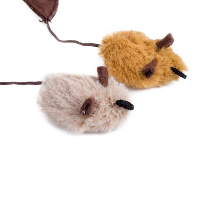 Petface Feather Tail Mice Cat Toy GOODS M&S   