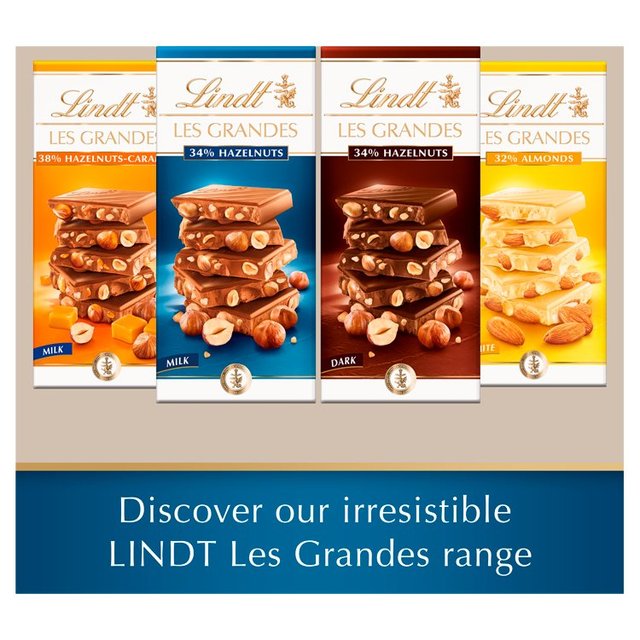 Lindt Les Grandes Hazelnuts Milk Chocolate Bar   150g GOODS M&S   