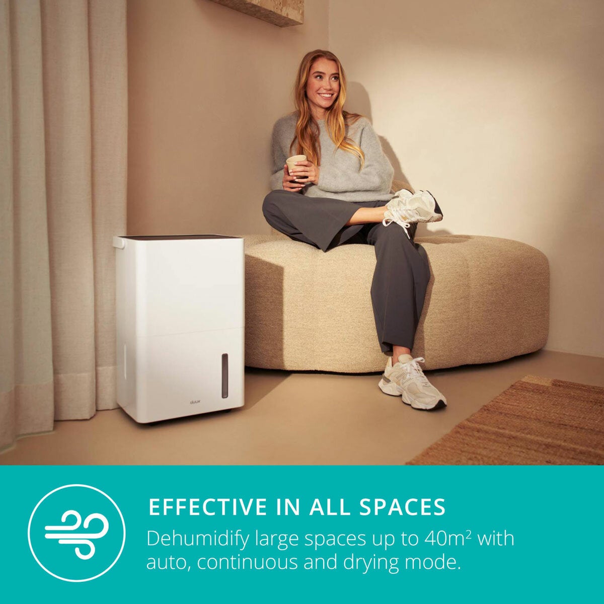 Duux Bora smart dehumidifier 20L, imported from the UK