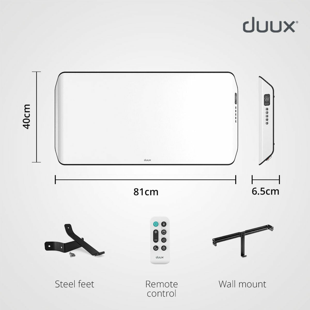 Duux Edge smart convector heater 1000W, imported from the UK