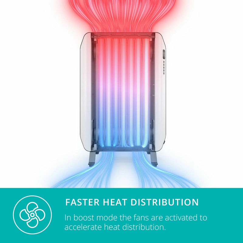 Duux Edge oil filled radiator 2000W white, UK version