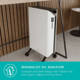 Duux Edge oil filled radiator 2000W white, UK version