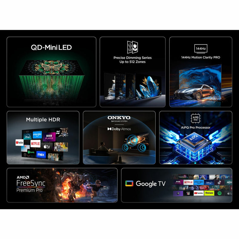 TCL 50C6K Mini LED Smart TV 50 inch (British brand)