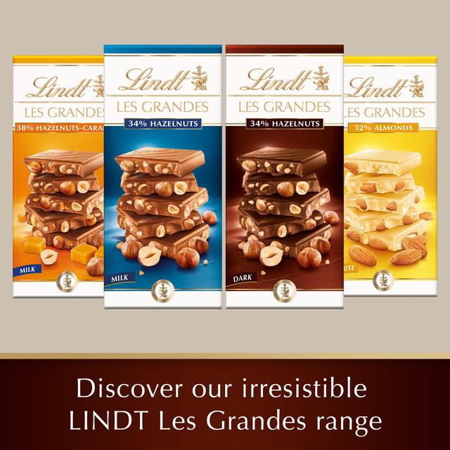 Lindt Les Grandes Hazelnuts Dark Chocolate Bar    150g GOODS M&S   