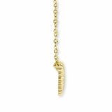 Costco 14ct yellow gold textured disc pendant necklace 43.1cm (British brand)
