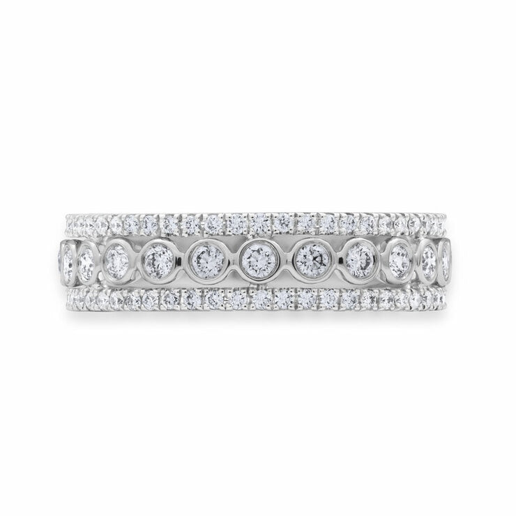 Diamond ring 0.60ctw round brilliant 18ct white gold, imported from the UK
