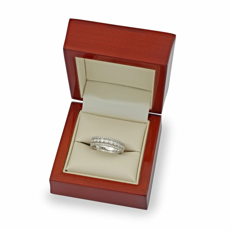 Diamond ring 0.60ctw round brilliant 18ct white gold, imported from the UK