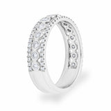 Diamond ring 0.60ctw round brilliant 18ct white gold, imported from the UK