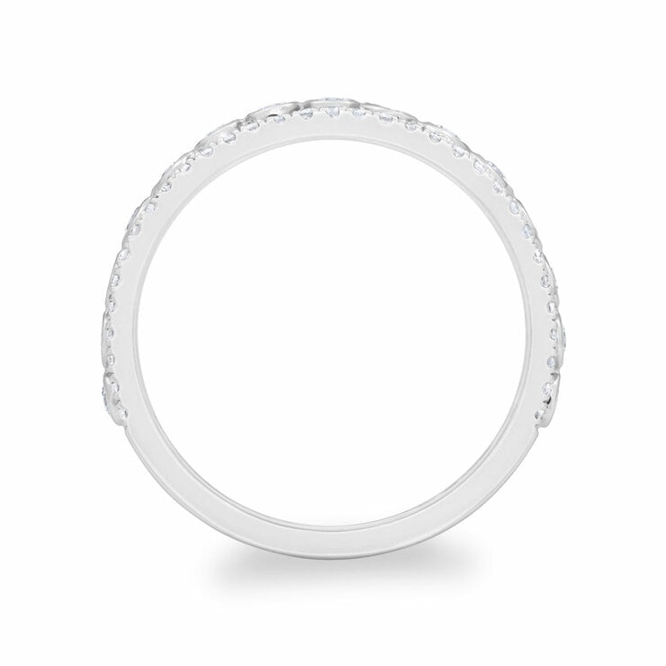 Diamond ring 0.60ctw round brilliant 18ct white gold, imported from the UK