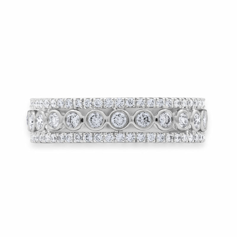 Diamond ring 0.60ctw round brilliant 18ct white gold, imported from the UK