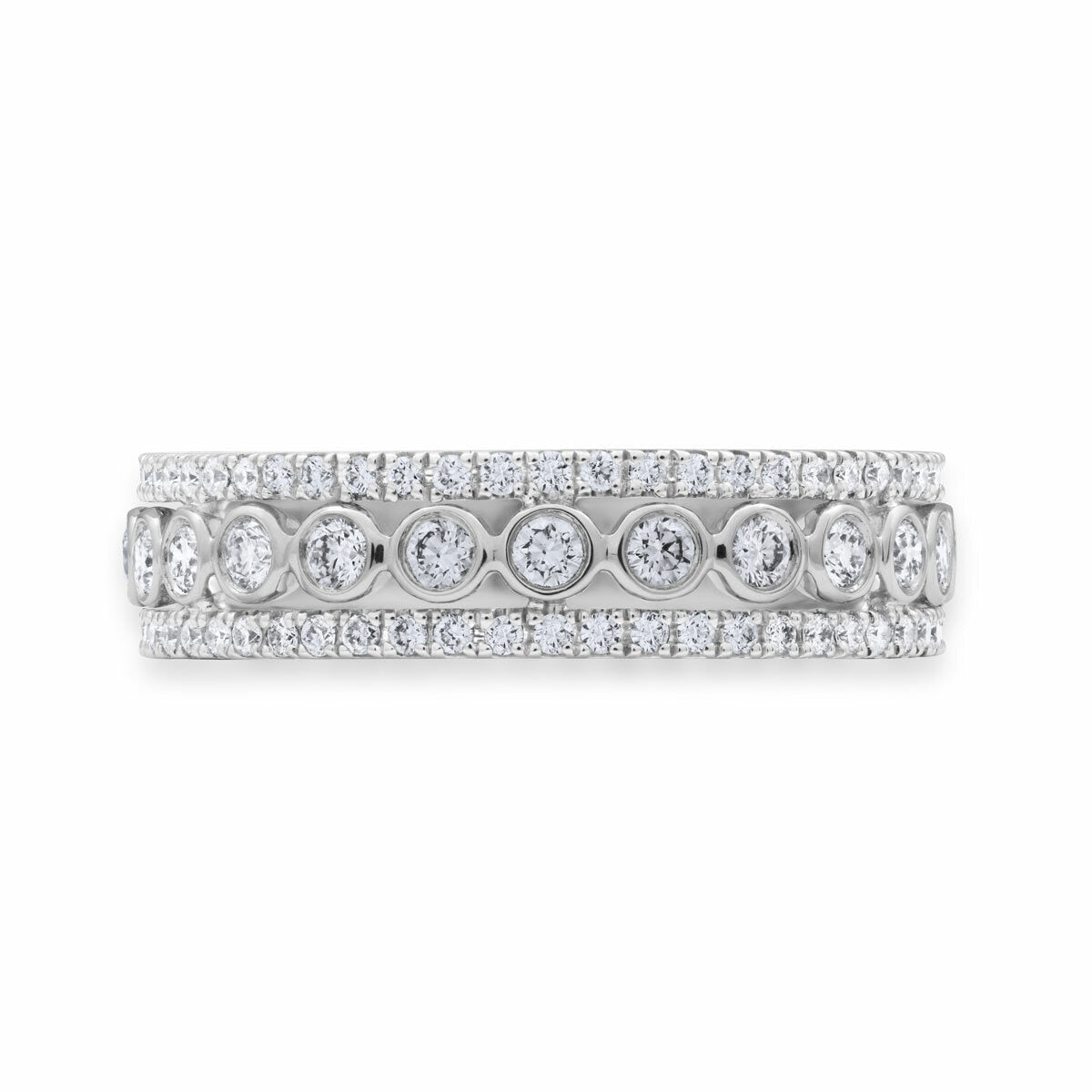 Diamond ring 0.60ctw round brilliant 18ct white gold, imported from the UK