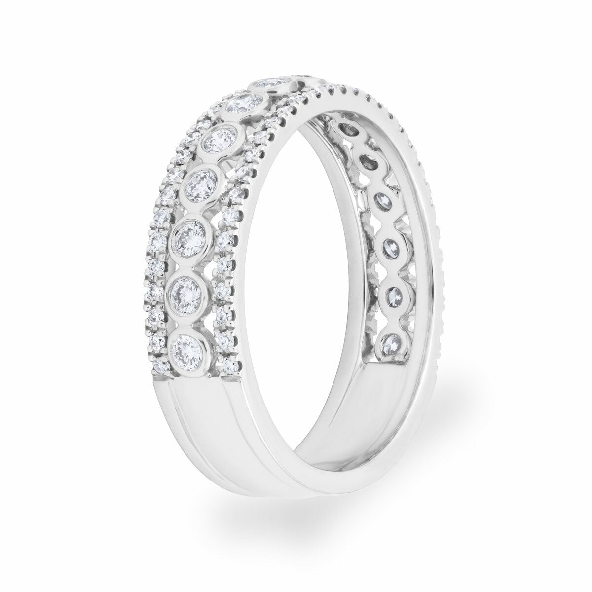 Diamond ring 0.60ctw round brilliant 18ct white gold, imported from the UK