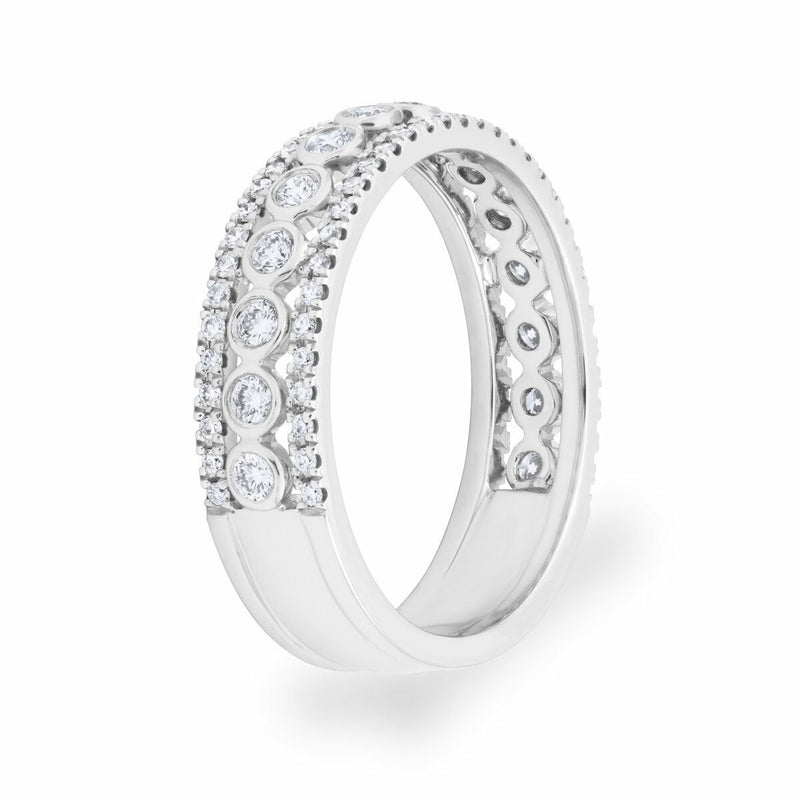 Diamond ring 0.60ctw round brilliant 18ct white gold, imported from the UK