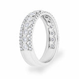 Diamond ring 0.60ctw round brilliant 18ct white gold, imported from the UK