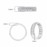 Diamond ring 0.60ctw round brilliant 18ct white gold, imported from the UK